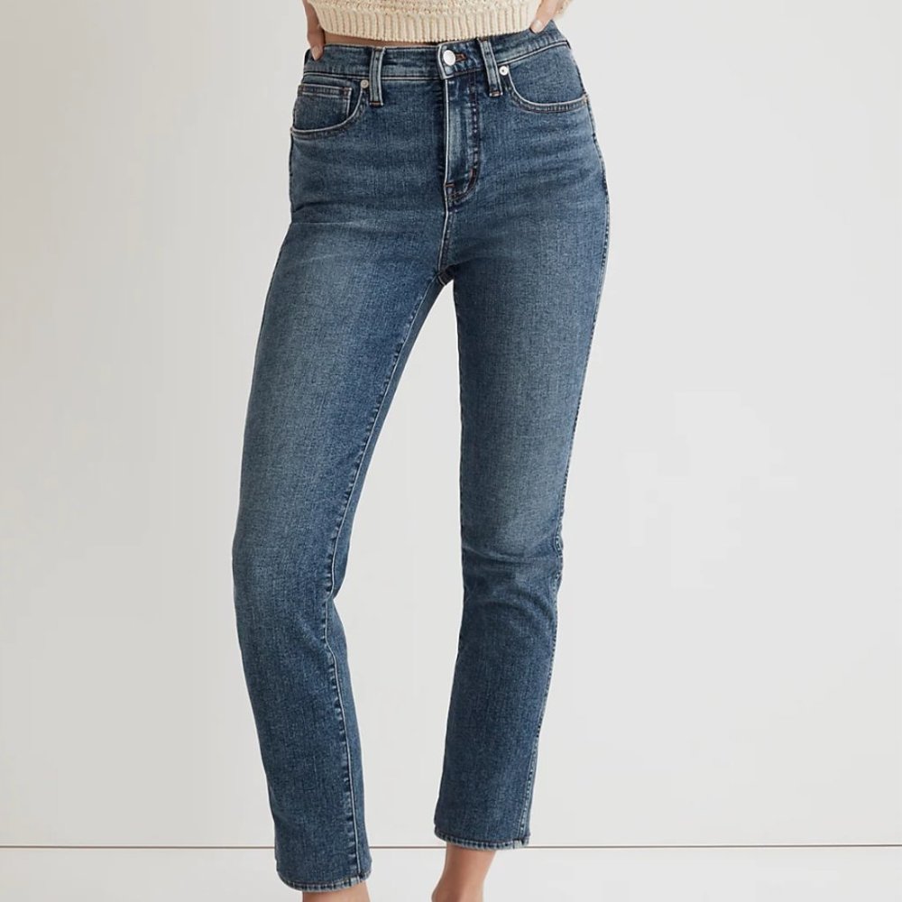 Madewell Stovepipe Jeans - Blue